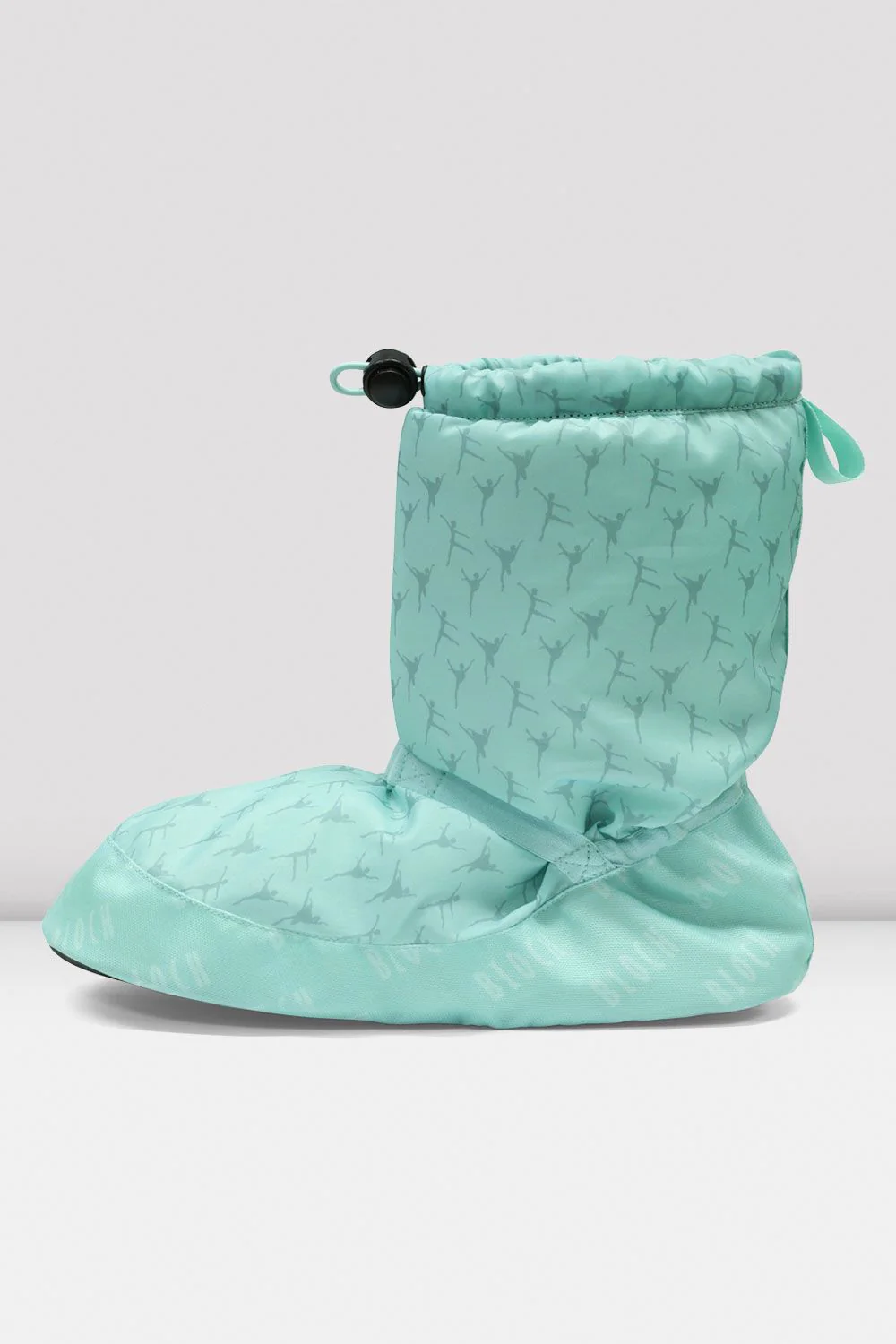Adult Ballerina Print Warm Up Booties - Image 2