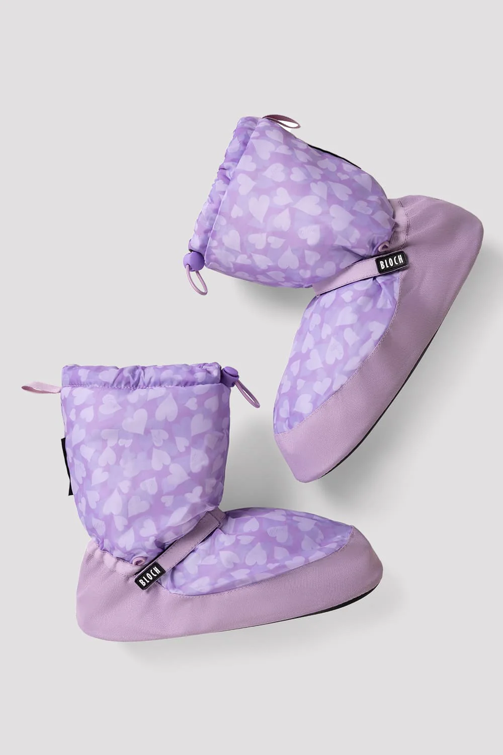 Adult Confetti Hearts Print Warm Up Booties - Image 2