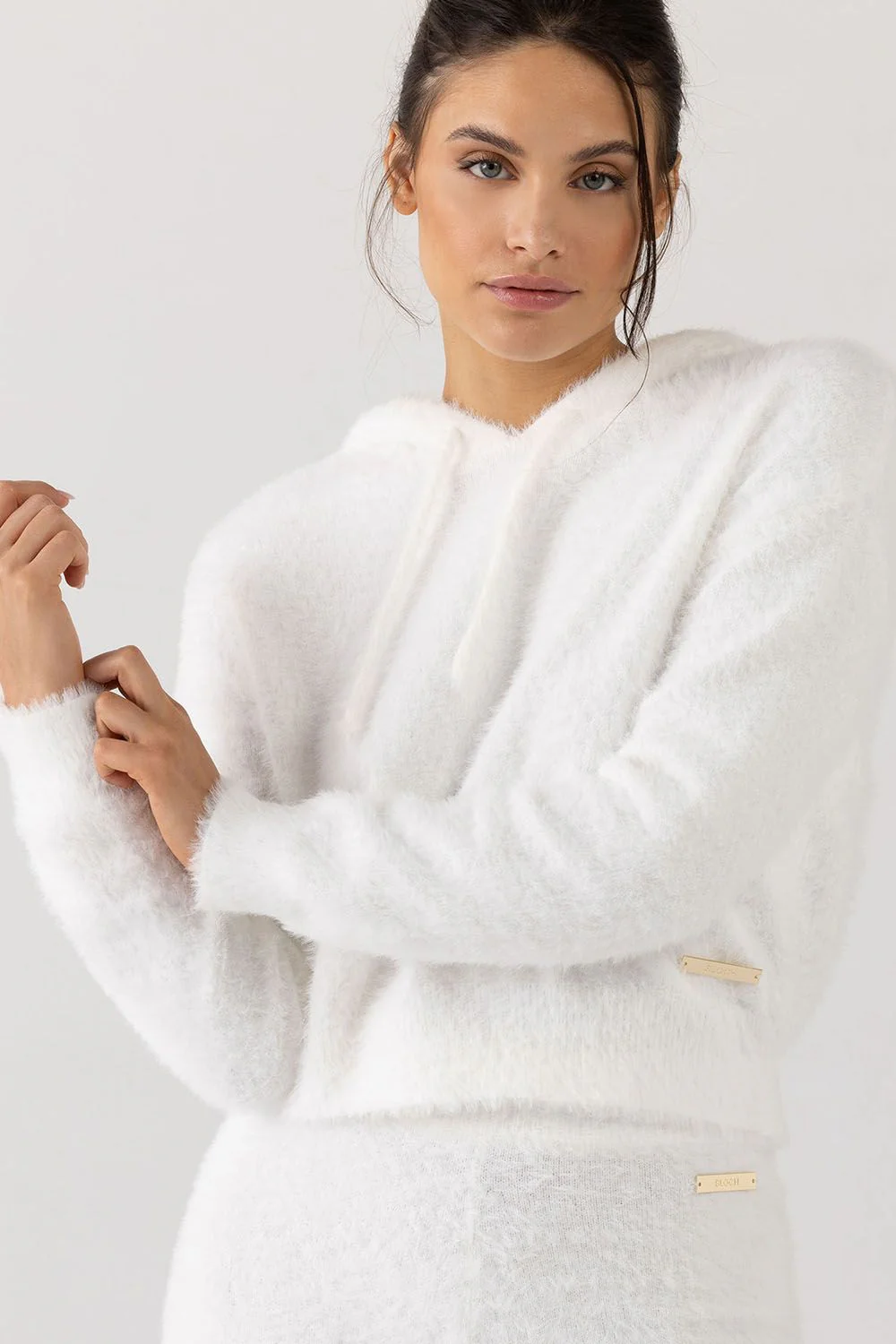 Bloch Eyelash Knit Hoodie - Image 3