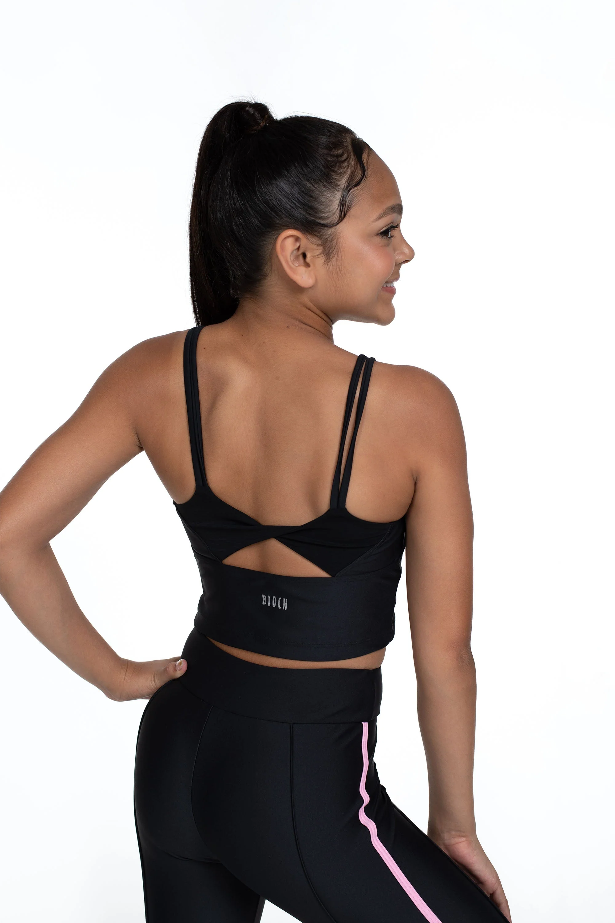 Bloch X Flo Active Lori Mesh Twist Back Top - Image 4