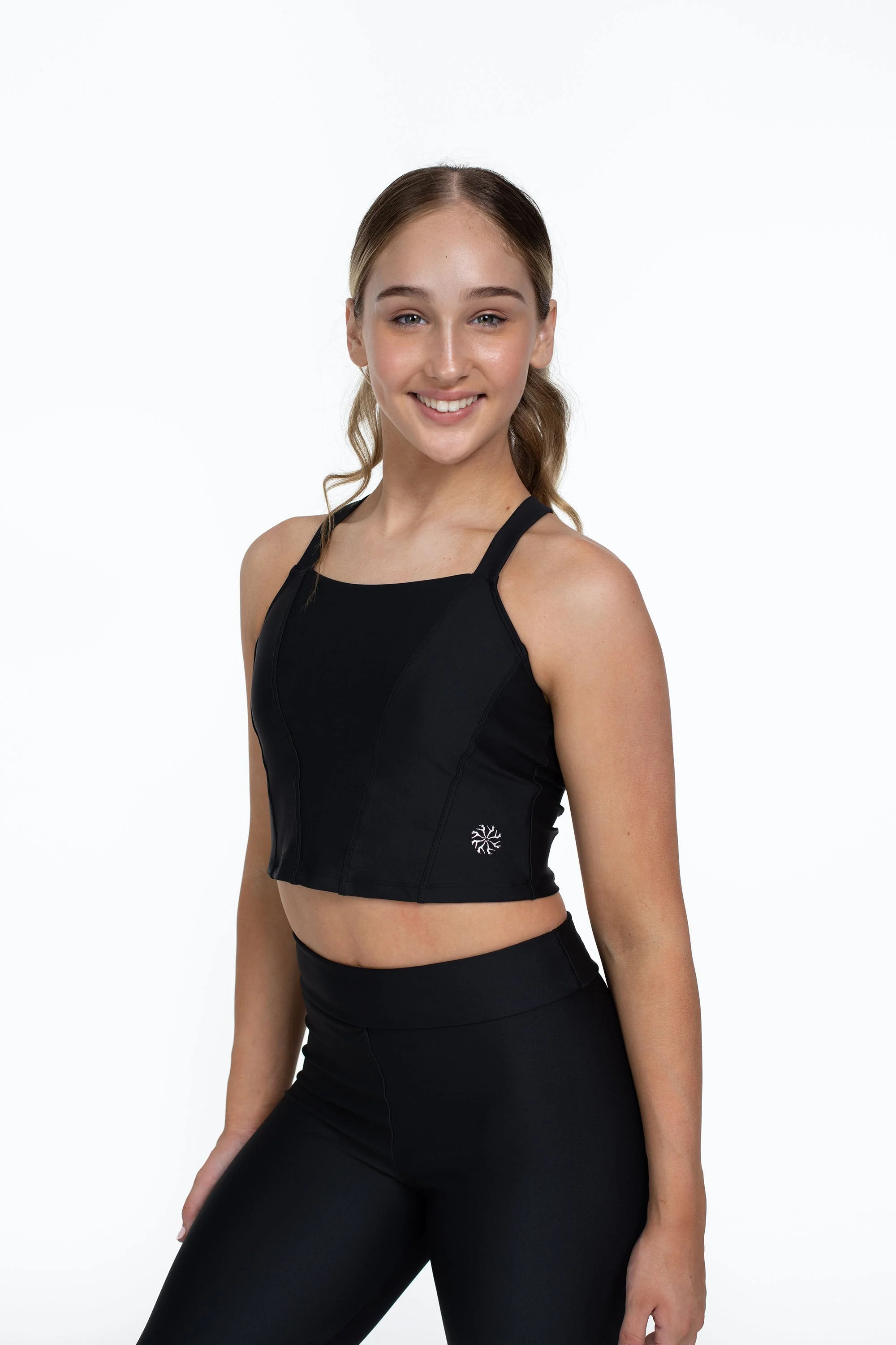 Bloch X Flo Active Shelby Seamed Cross Back Top - Image 2