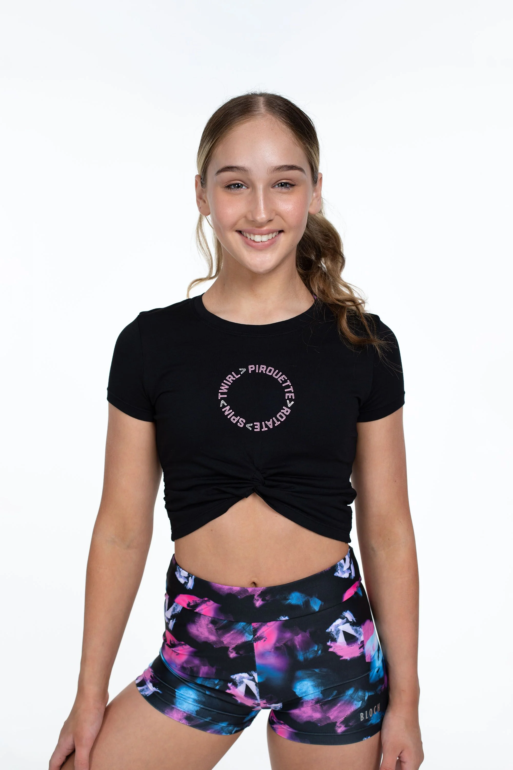 BLOCH X Flo Active Twist Front Tee
