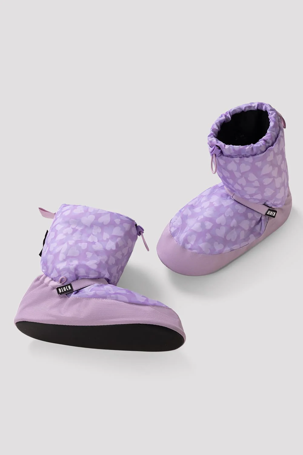 Childrens Confetti Hearts Print Warm Up Booties - Image 2