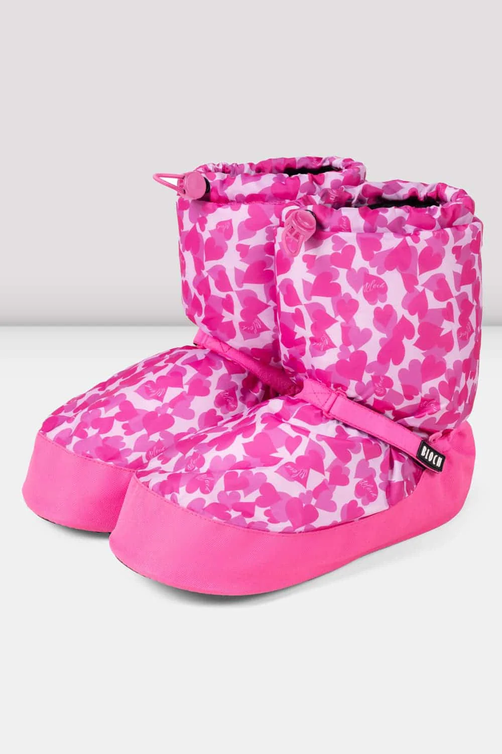 Childrens Confetti Hearts Print Warm Up Booties - Image 2