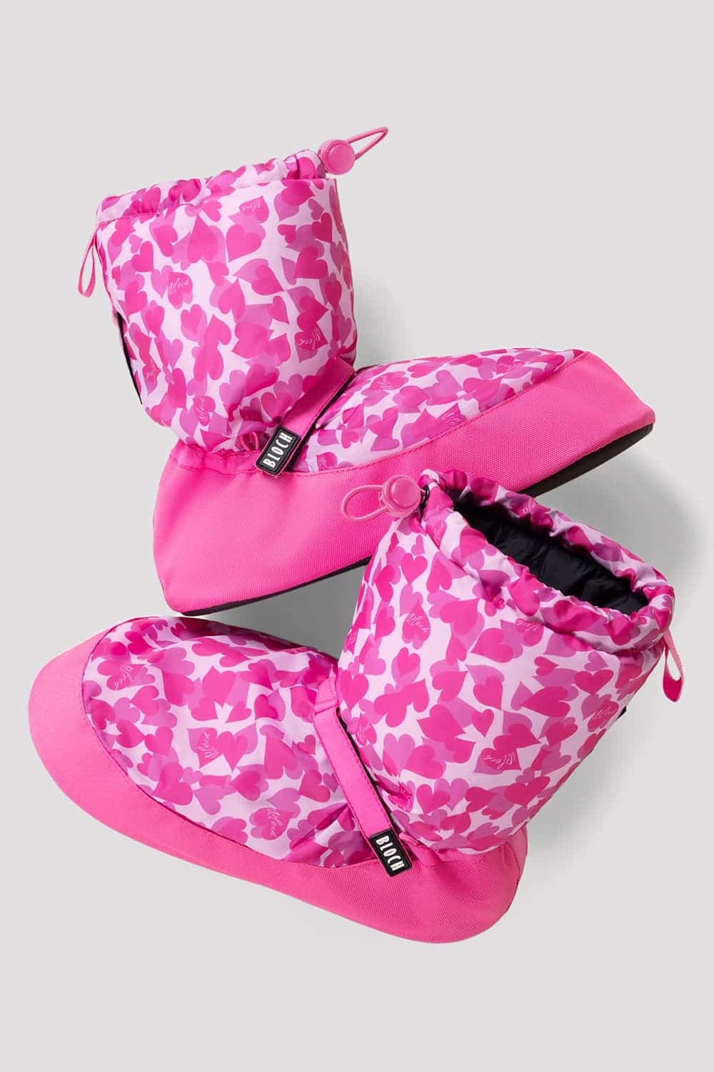 Childrens Confetti Hearts Print Warm Up Booties - Image 3