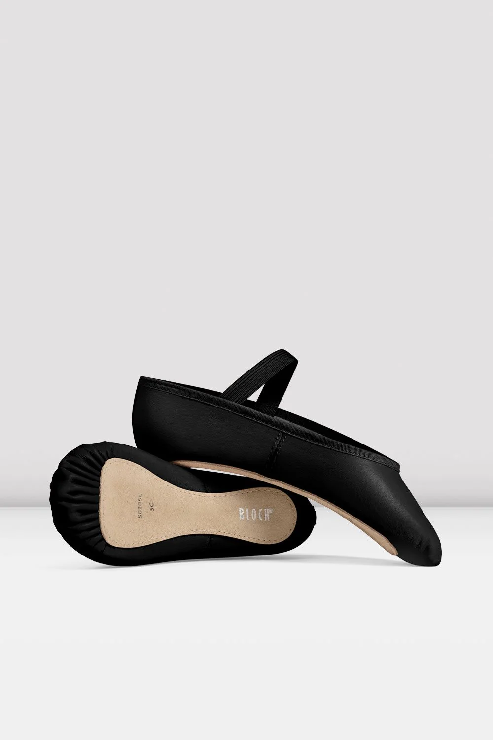 Childrens Dansoft Leather Ballet Shoes - Image 3