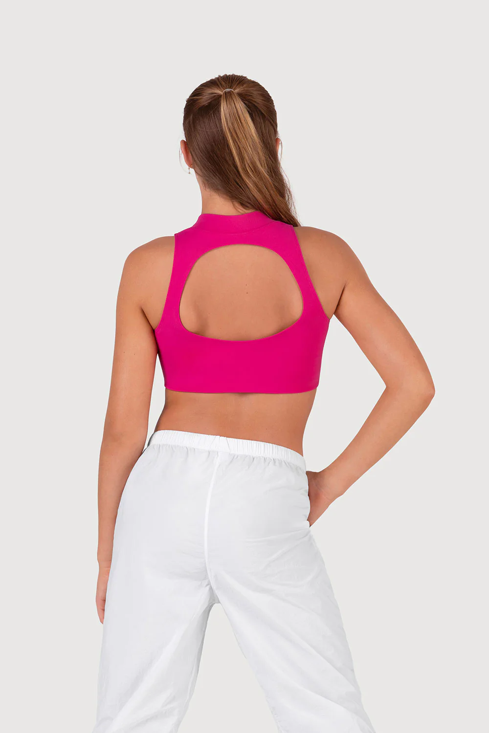 Girls Avant Cut Out Crop Top - Image 2