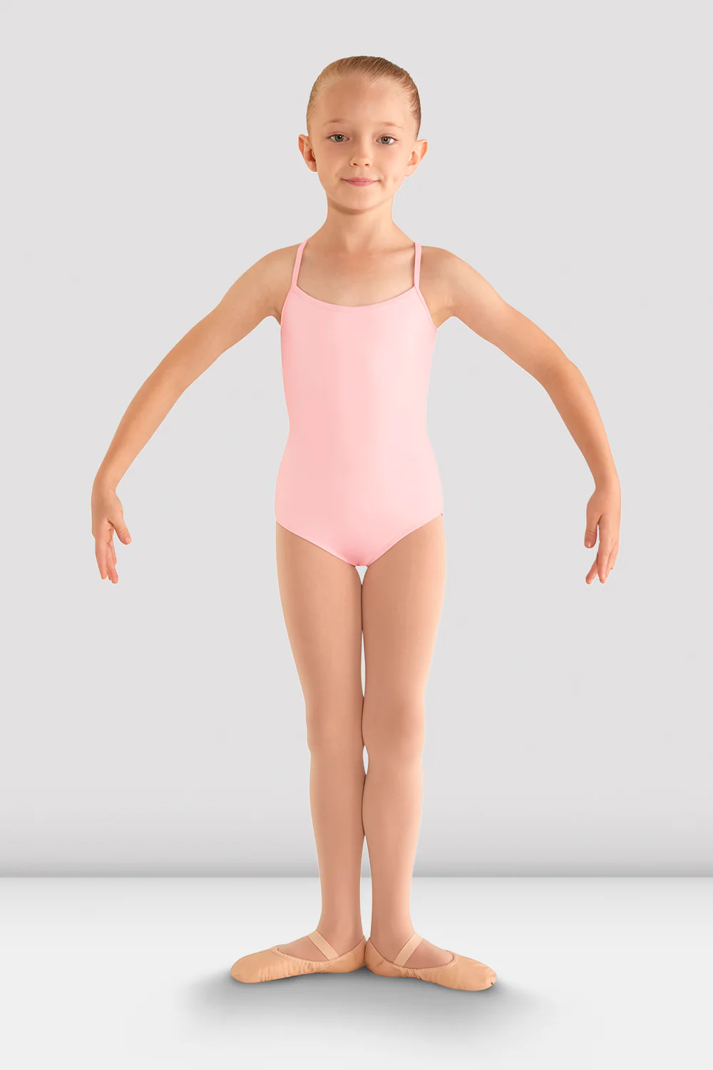 Girls Begonia Flower Mesh Back Leotard - Image 2