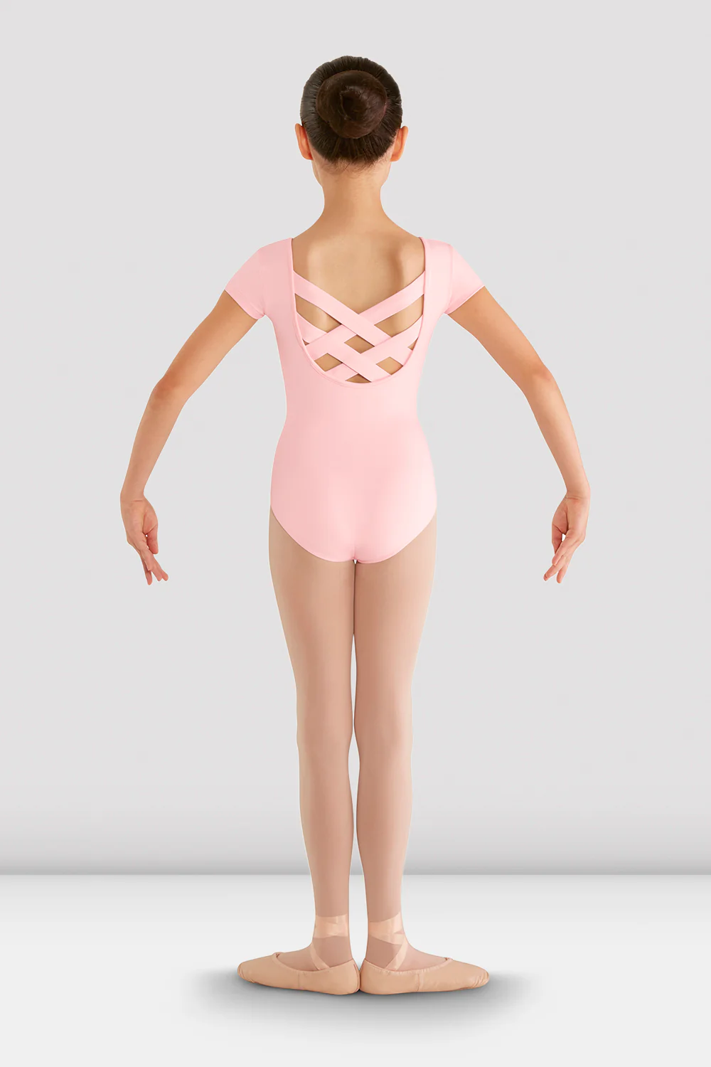 Girls Bellflower Crossback Leotard - Image 2