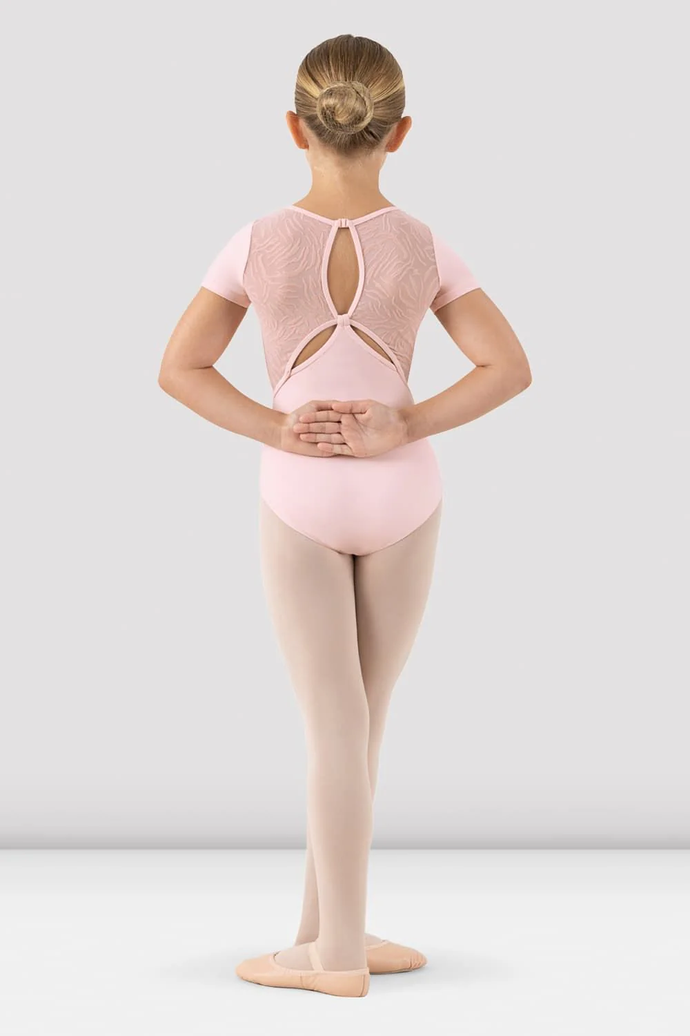 Girls Elsa Short Sleeve Leotard - Image 2