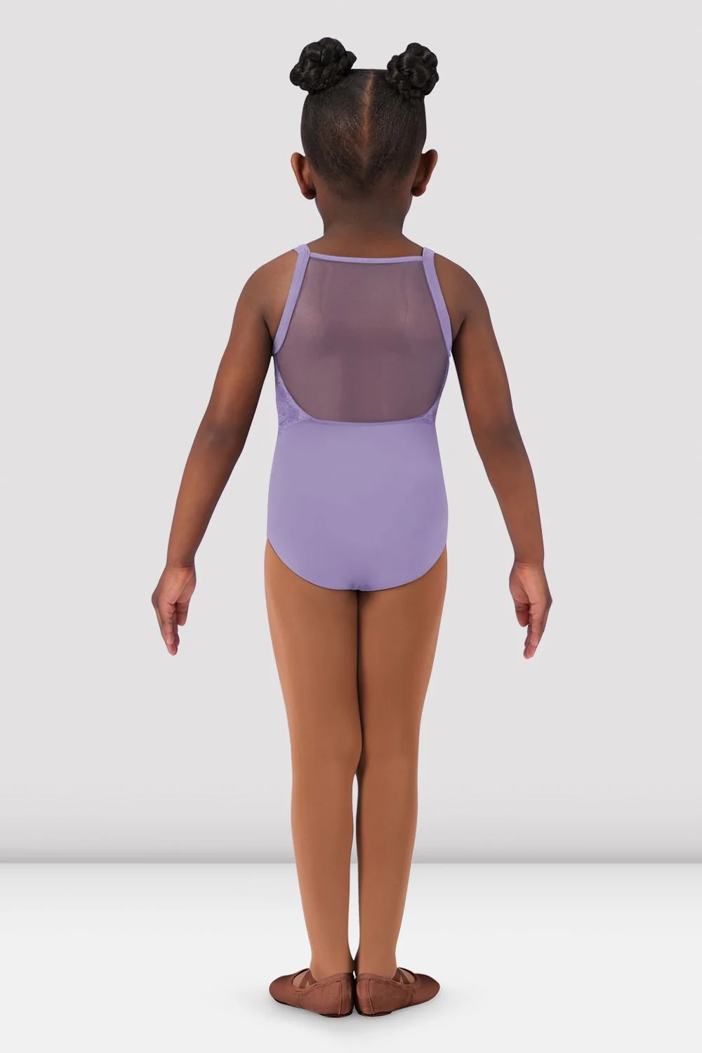 Girls Kendra Mesh Back Leotard - Image 2