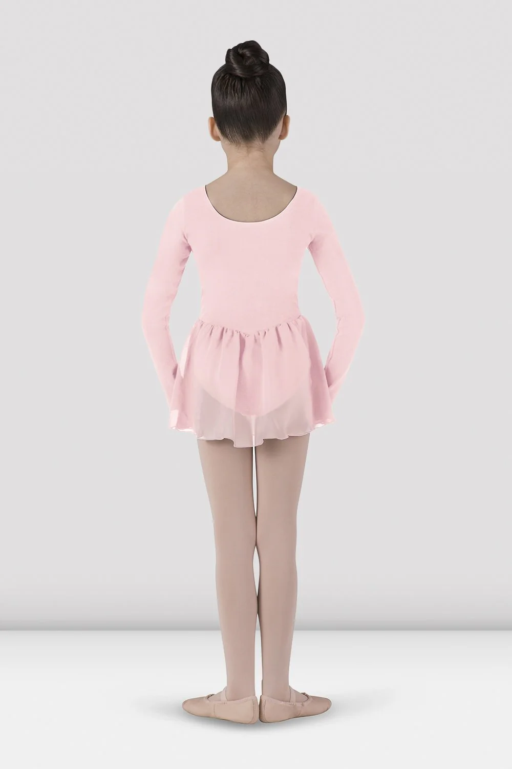 Girls Long Sleeve Skirted Leotard - Image 2