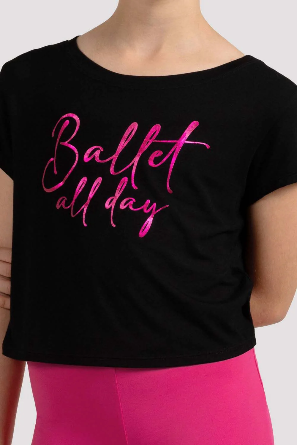 Girls Mirella Ballet Print Top - Image 3