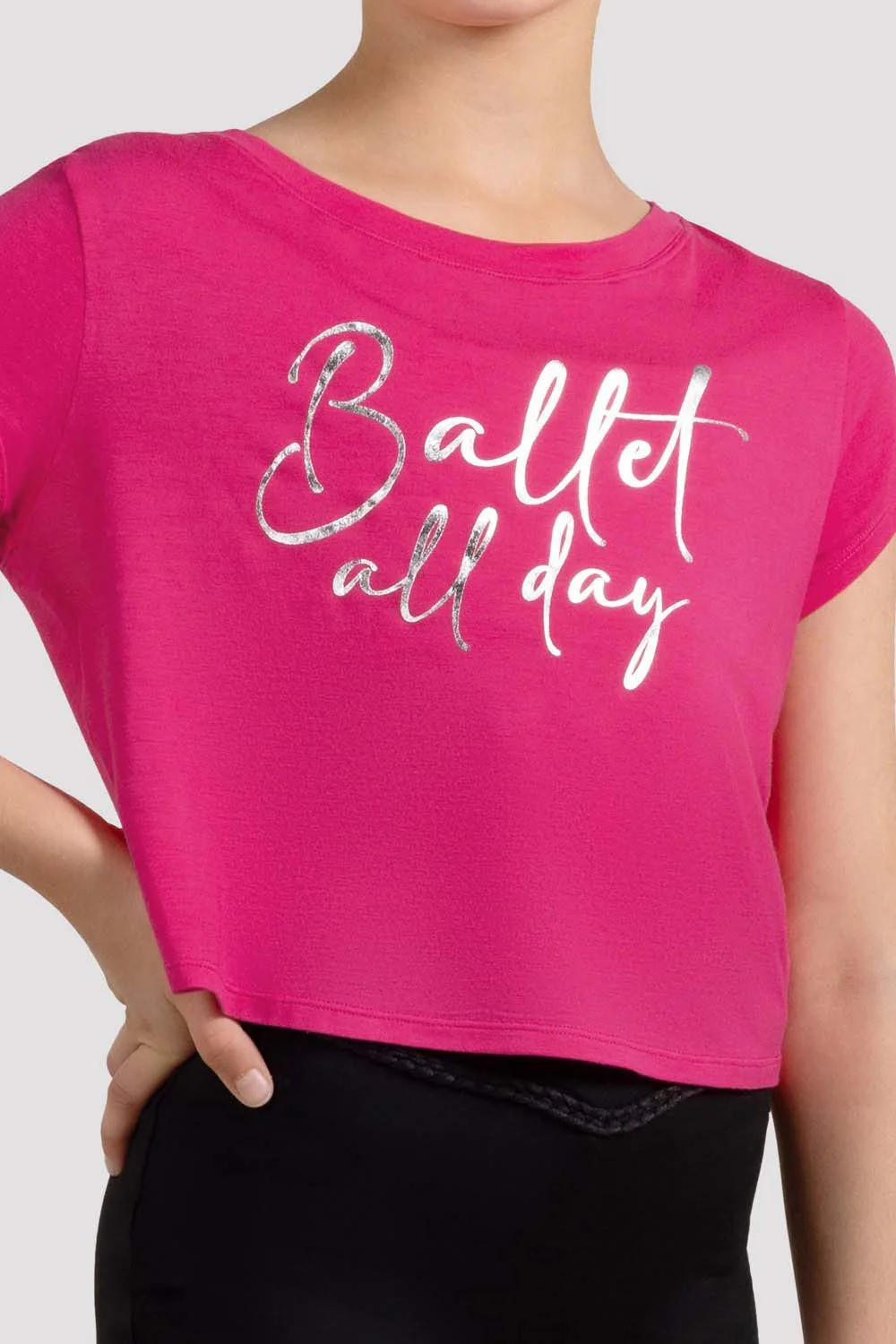 Girls Mirella Ballet Print Top - Image 3