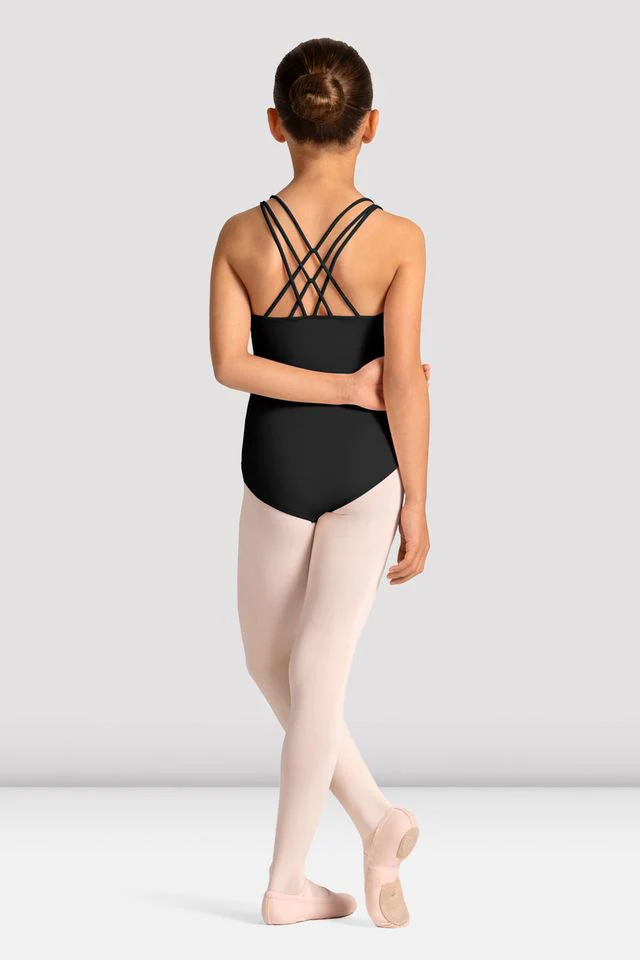 Girls Mirella Celestia Cross Back Printed Leotard - Image 2