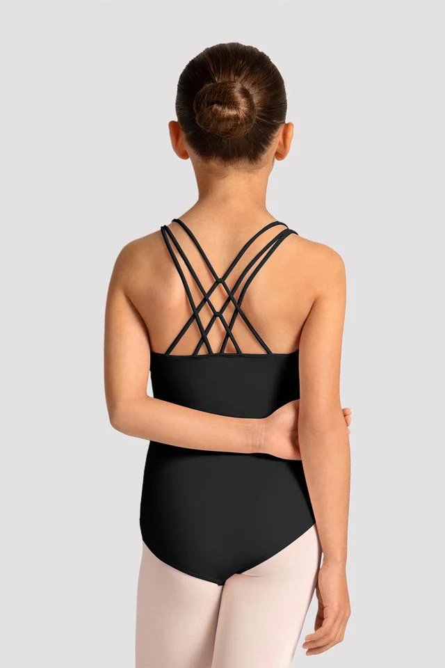 Girls Mirella Celestia Cross Back Printed Leotard - Image 3