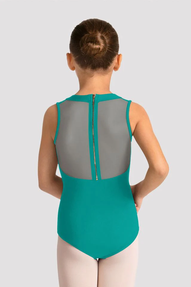 Girls Mirella Celestia Zip Back Printed Leotard - Image 3