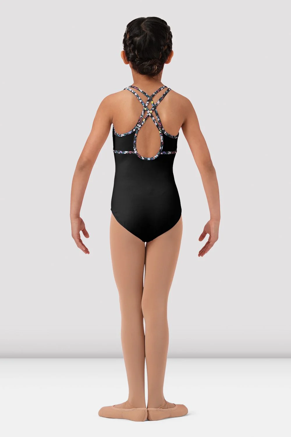 Girls Mirella Ditsy Floral Camisole Leotard - Image 2