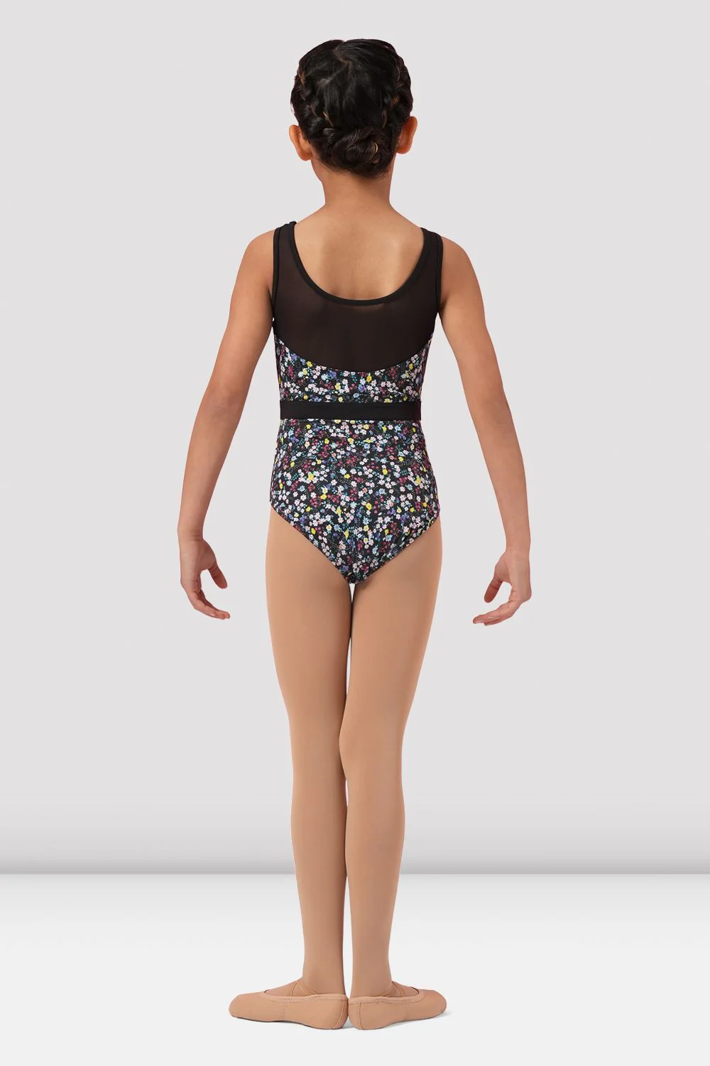 Girls Mirella Ditsy Floral Scoop Back Leotard - Image 2