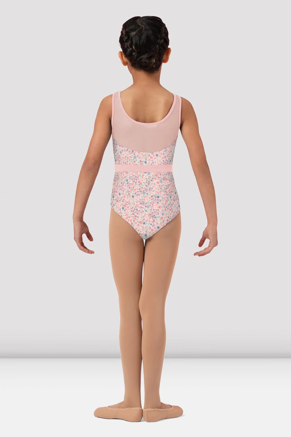 Girls Mirella Ditsy Floral Scoop Back Leotard - Image 2