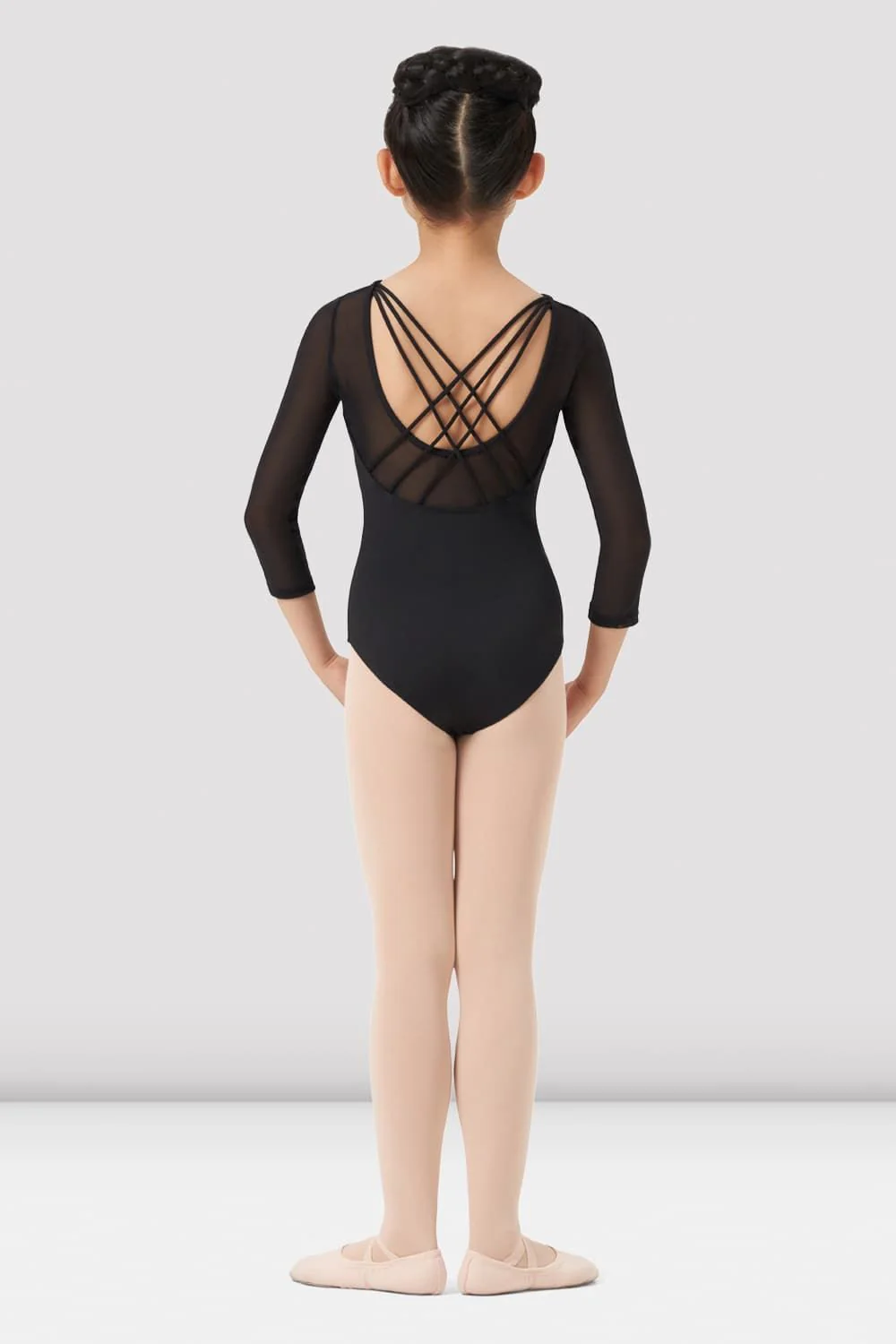 Girls Mirella Paisley 3/4 Sleeve Leotard - Image 2