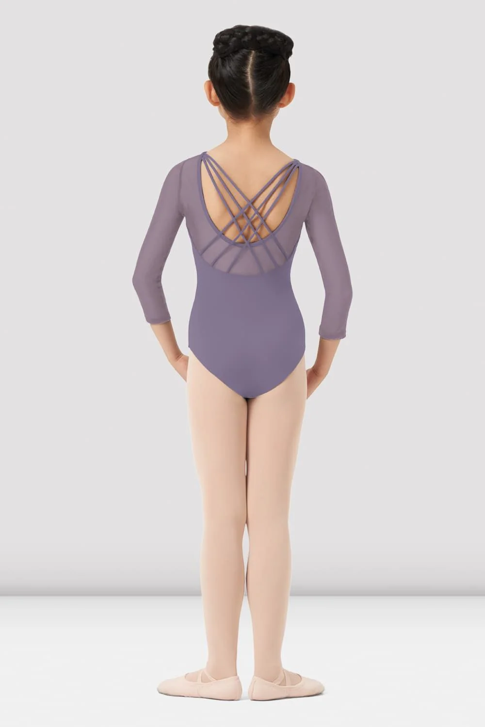 Girls Mirella Paisley 3/4 Sleeve Leotard - Image 2