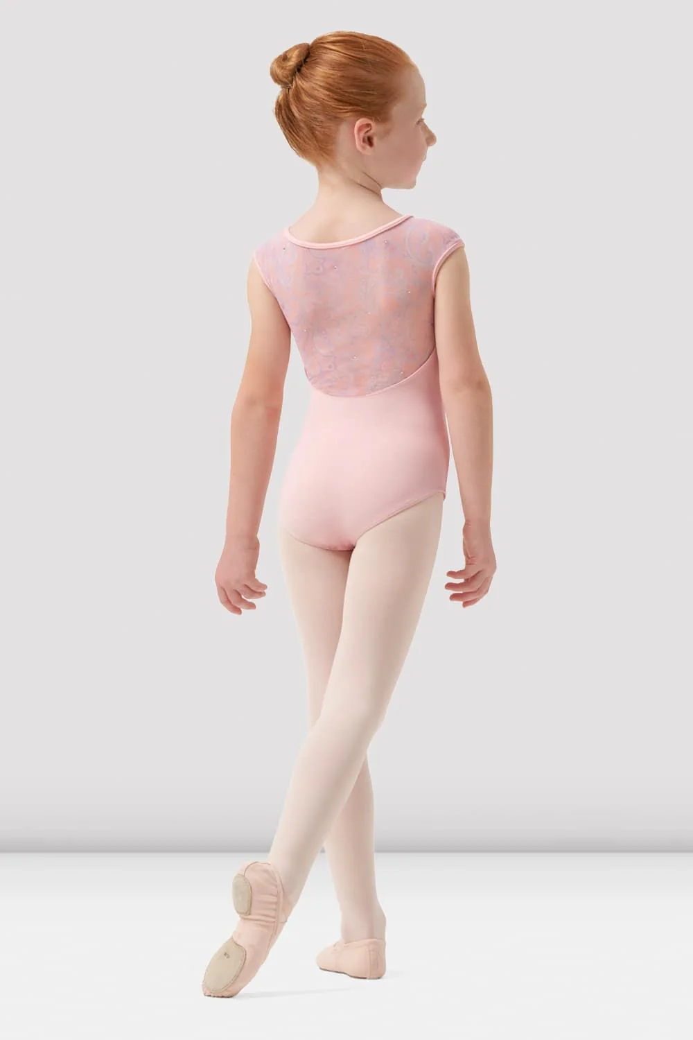 Girls Mirella Paisley Cap Sleeve Leotard - Image 2
