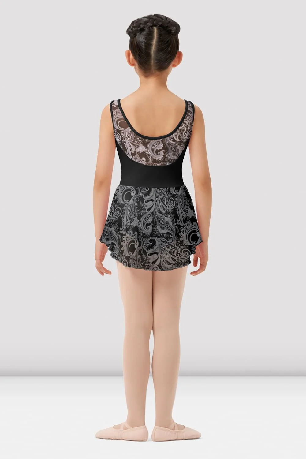 Girls Mirella Paisley Scoop Neck Skirted Leotard - Image 2
