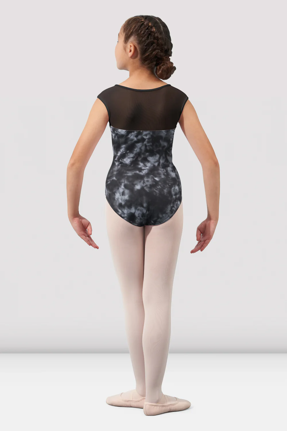 Girls Mirella Watercolor Cap Sleeve Leotard - Image 2