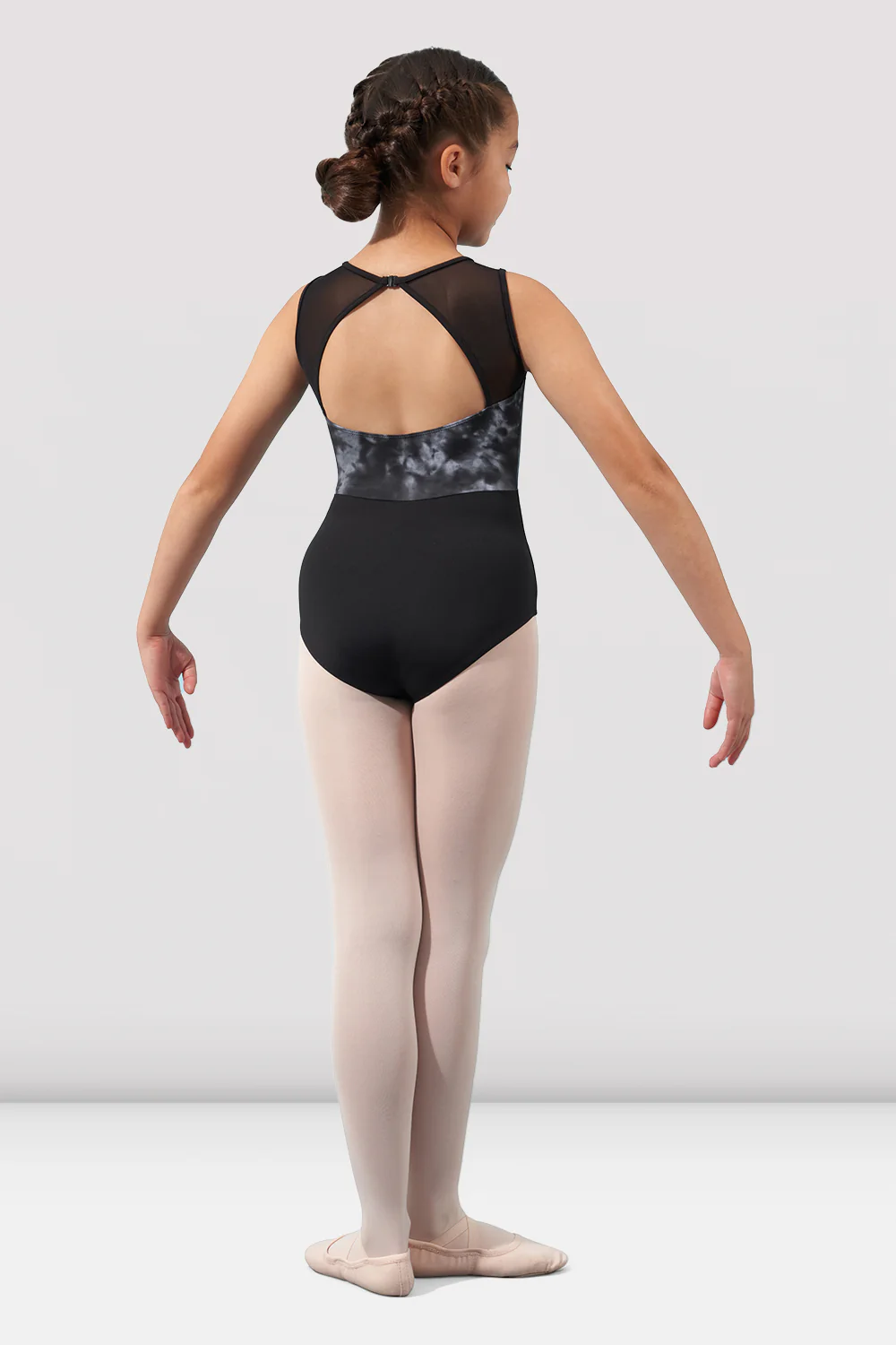 Girls Mirella Watercolor Open Back Leotard - Image 2