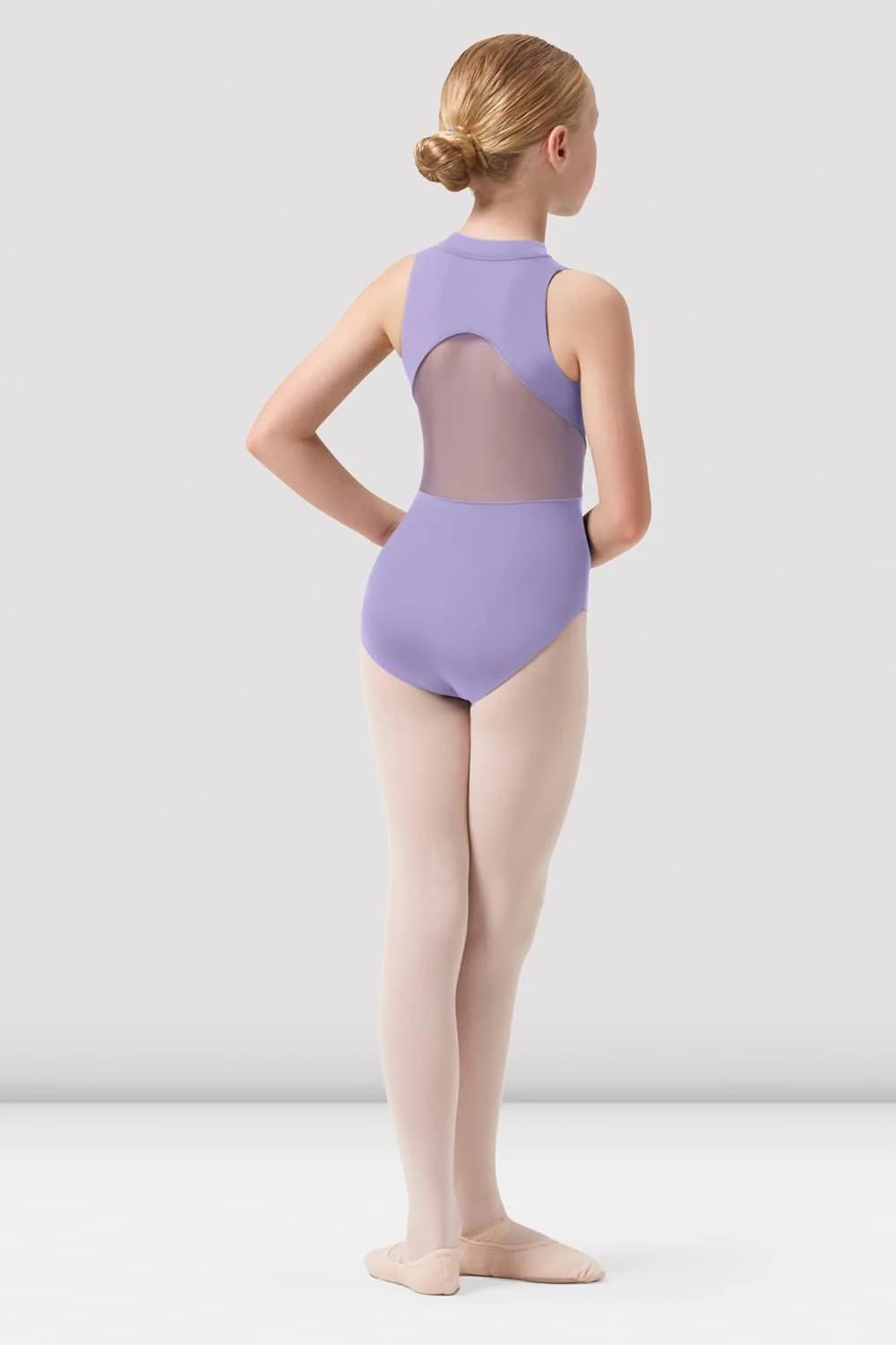 Girls Nyla Zip Front Leotard - Image 2