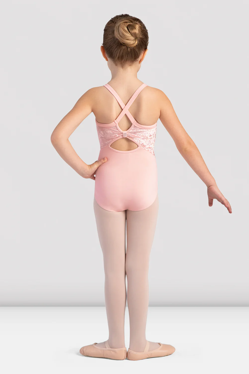 Girls Pippa Velvet Camisole Leotard - Image 2