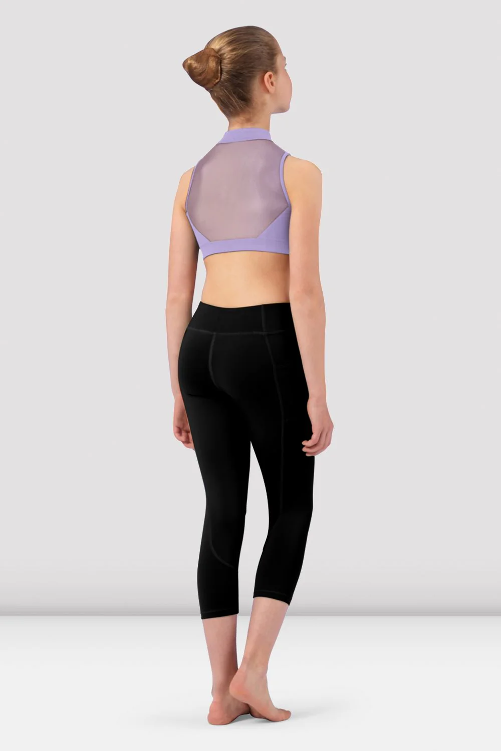 Girls Sadie Zip Front Crop Top - Image 2