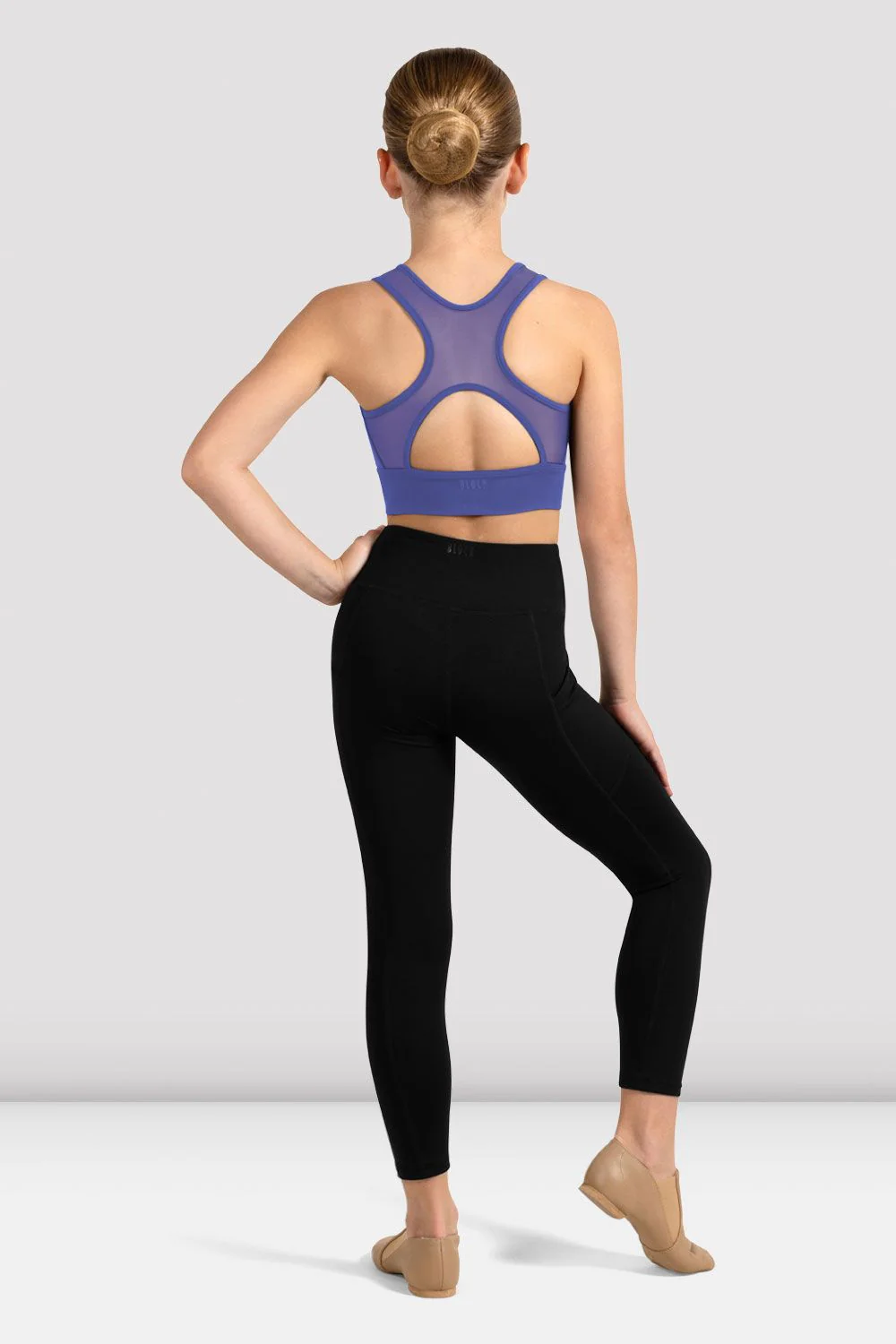 Girls Shan Zip Front Crop Top - Image 2