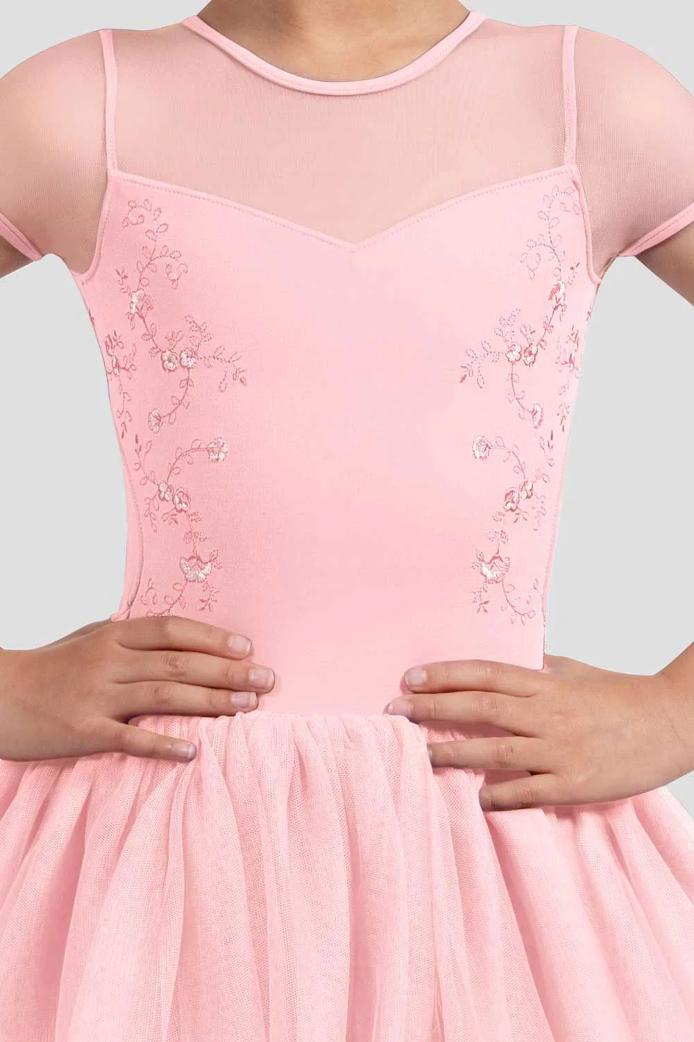 Girls Tulip Cap Sleeve Tutu Dress - Image 3