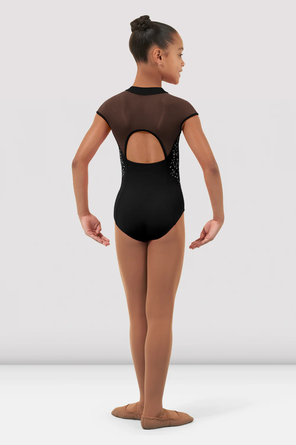 Girls Vanessa Zipper Leotard - Image 2
