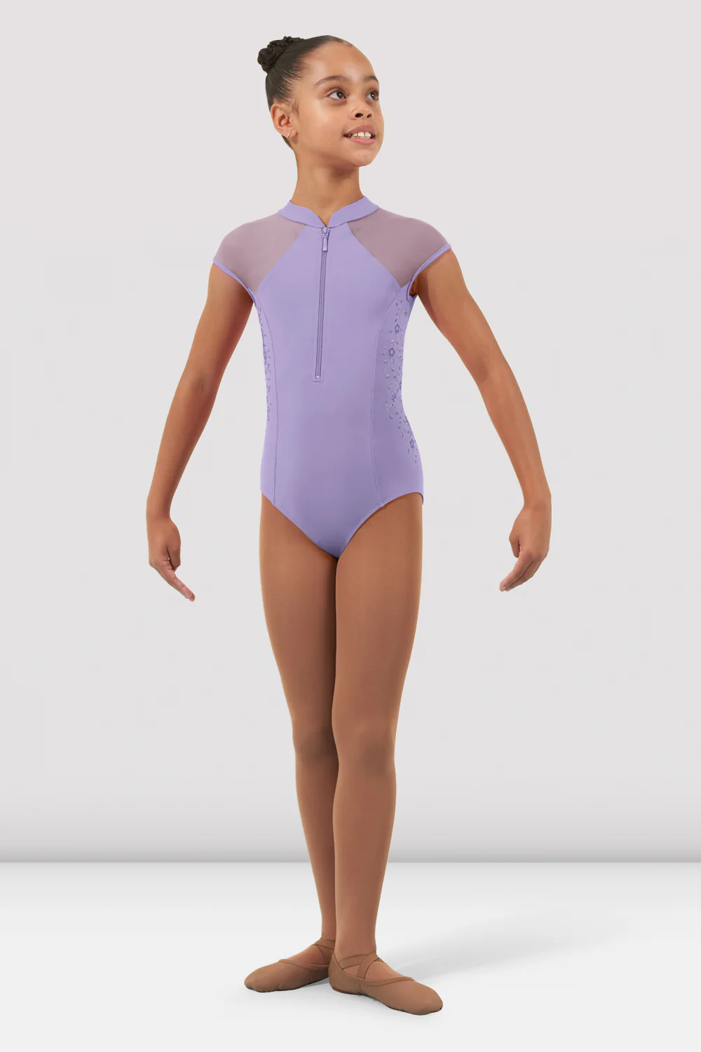 Girls Vanessa Zipper Leotard