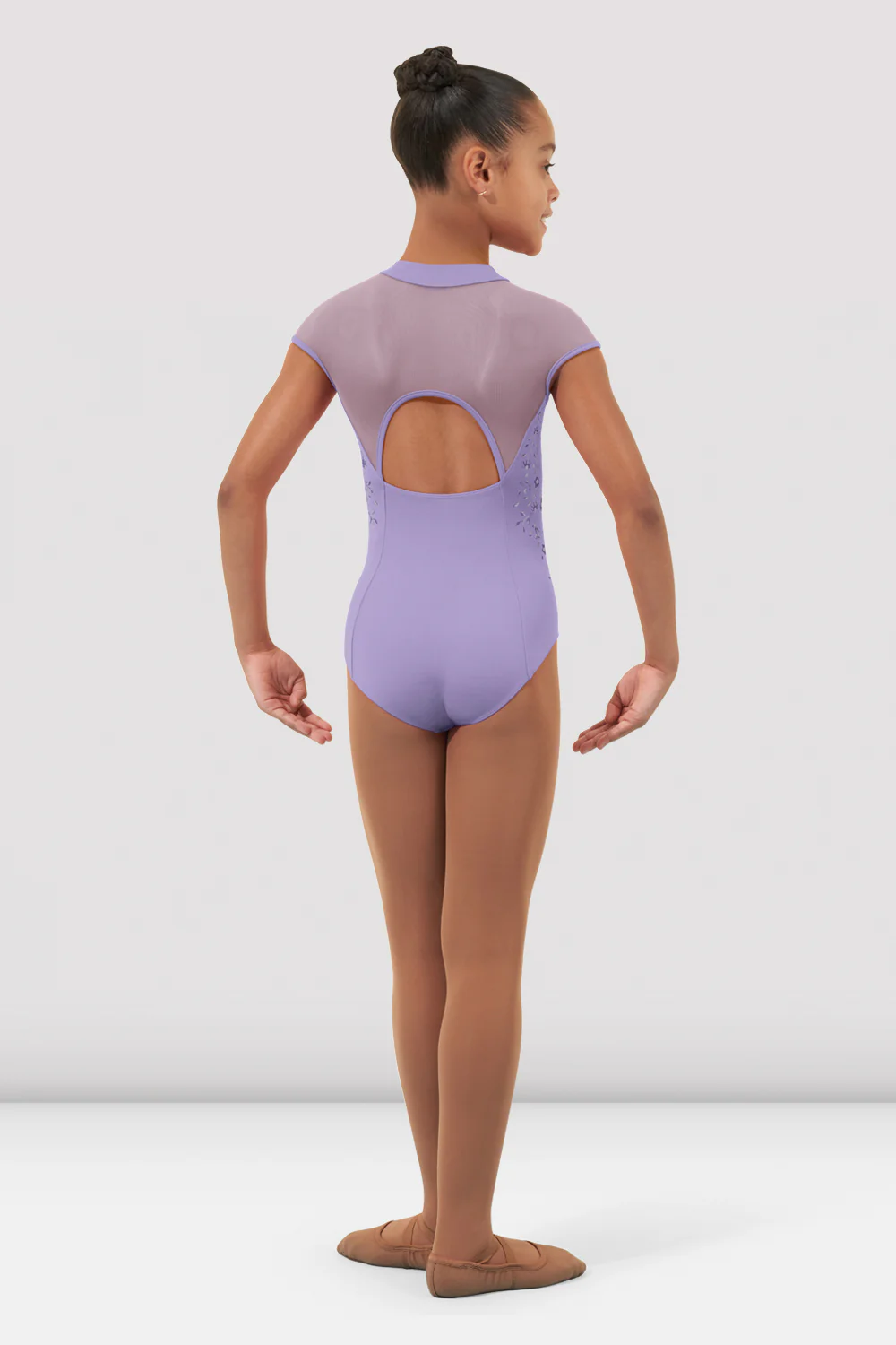 Girls Vanessa Zipper Leotard - Image 2