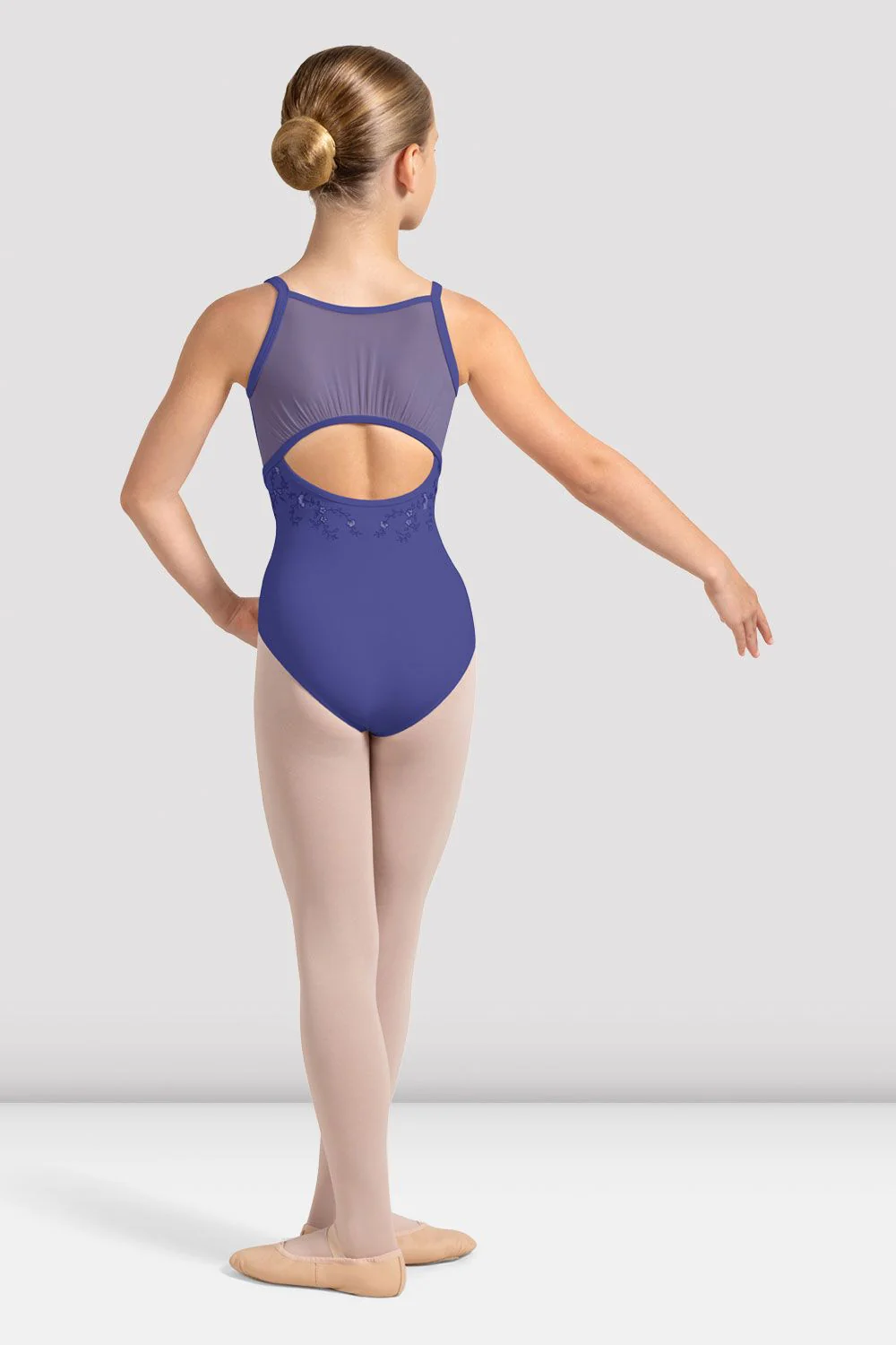 Girls Violet Camisole Leotard - Image 2