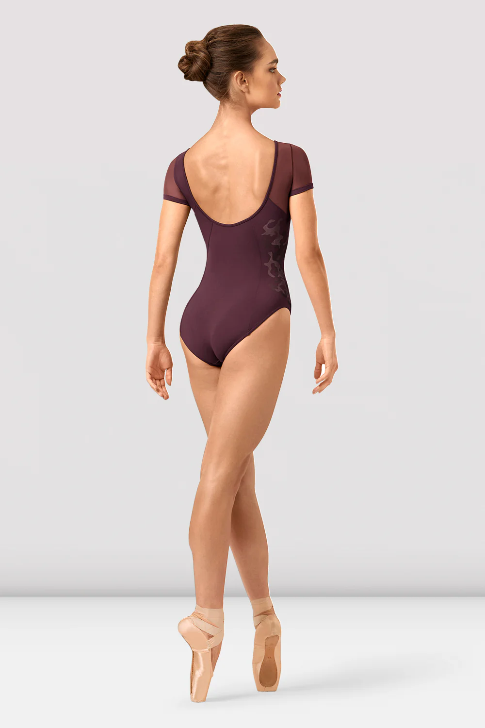 Ladies Adalia Mirage Print Boat Neck Leotard - Image 2
