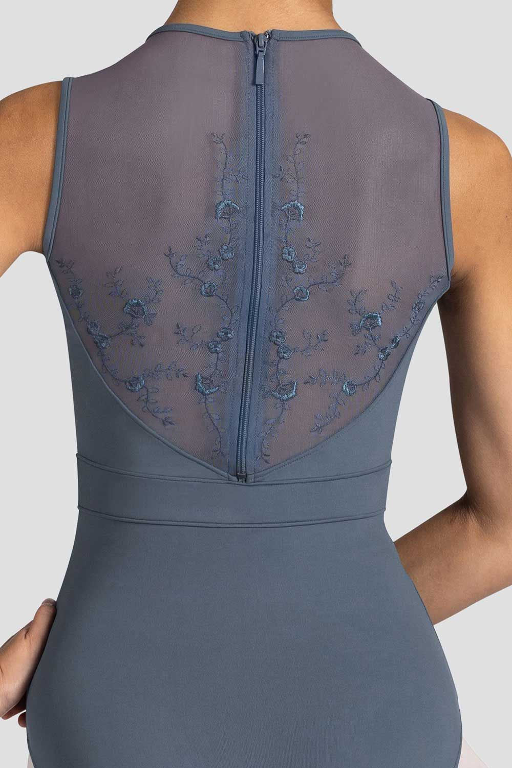 Ladies Alyssa Floral Zip Back Leotard - Image 3