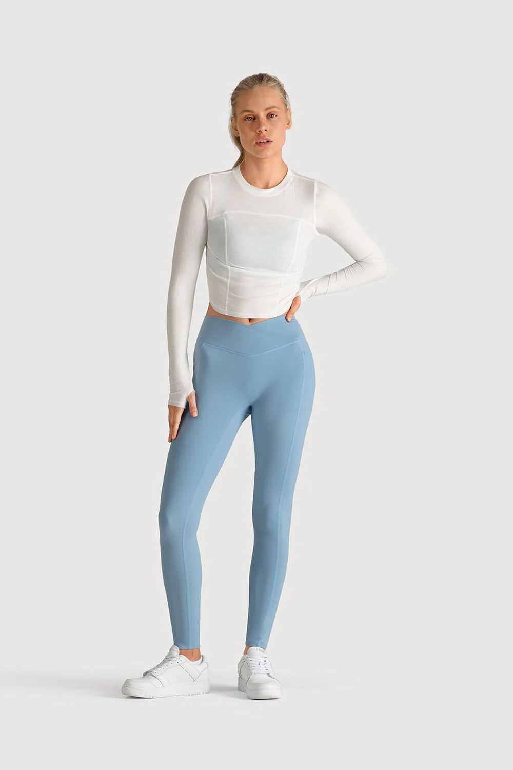 Ladies Apex Dynamic Long Sleeve Top - Image 3