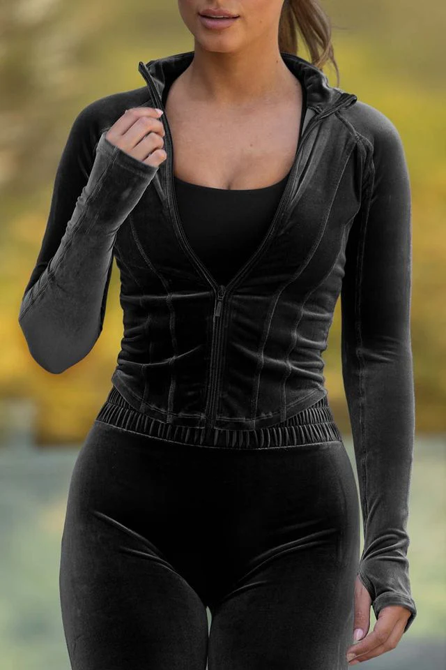 Ladies Apex Velvet Contour Jacket - Image 2