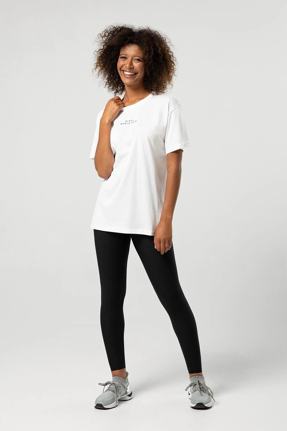 Ladies Bloch World Tour Print Oversized Tee