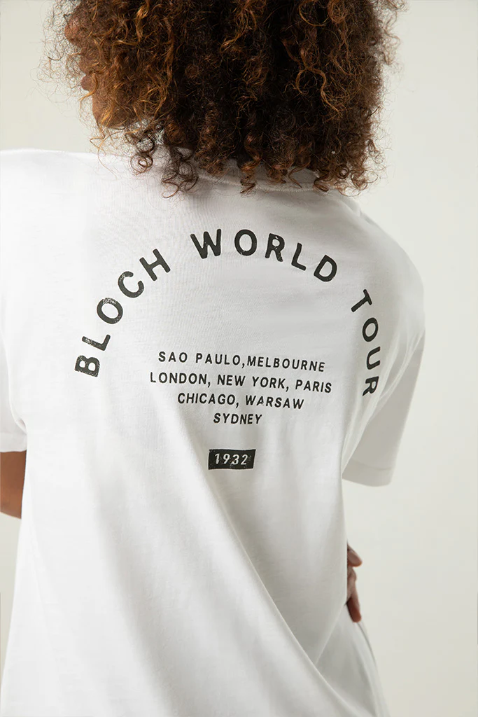 Ladies Bloch World Tour Print Oversized Tee - Image 3