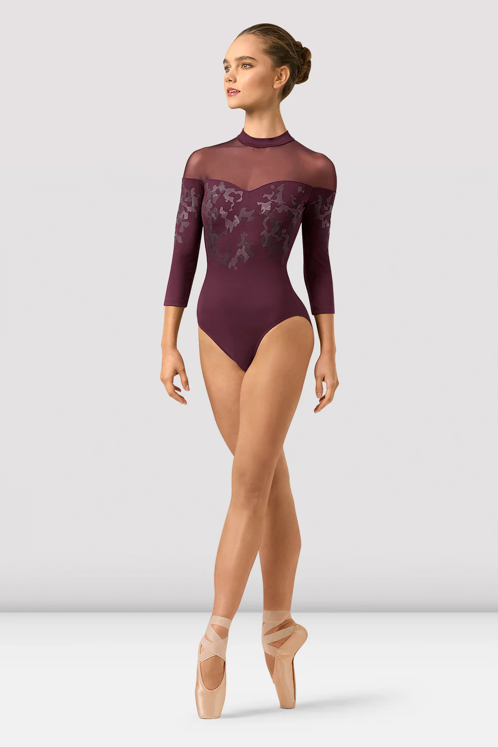 Ladies Boutique Mirage Print Long Sleeve Leotard
