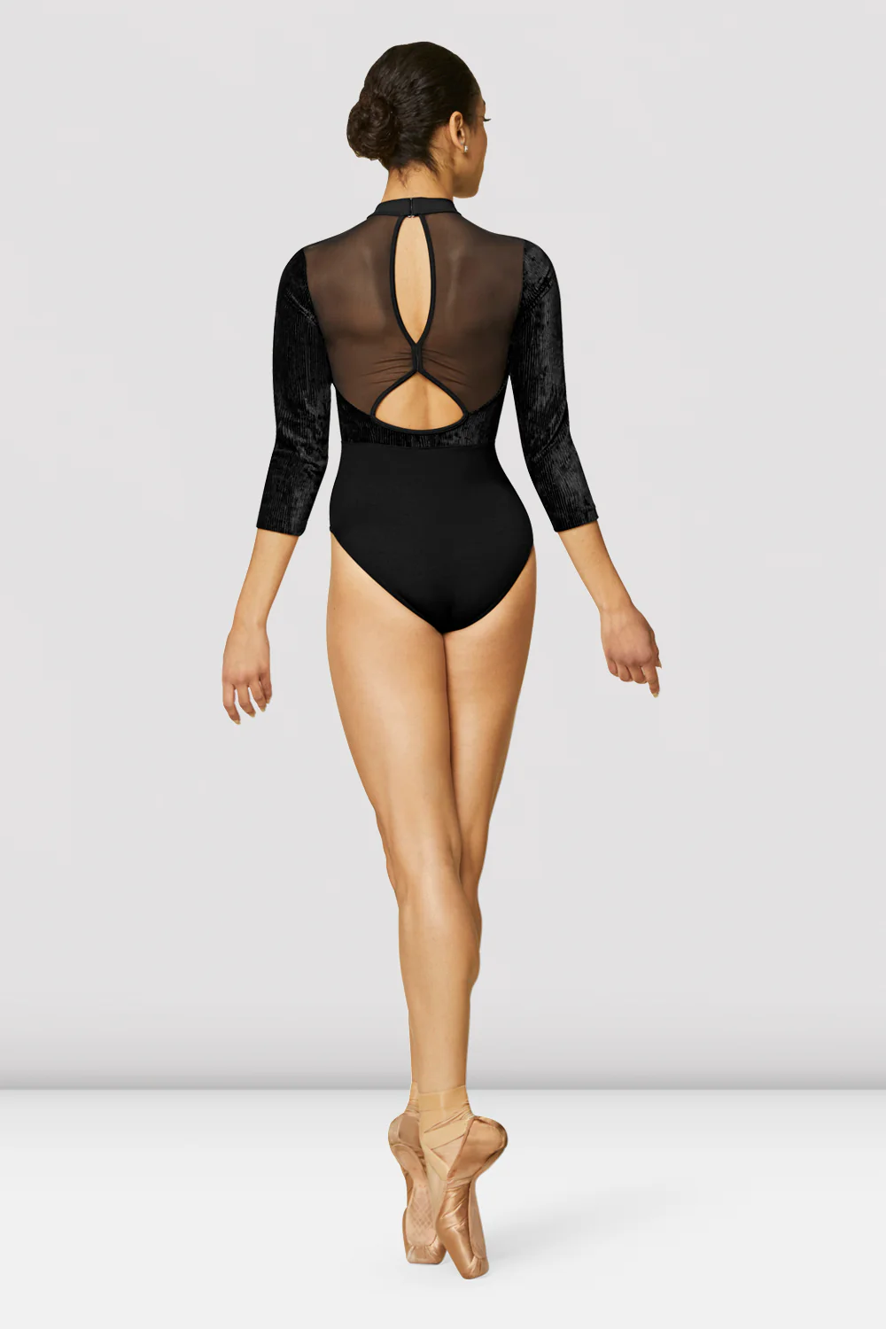 Ladies Boutique Velvet Open Back Leotard - Image 2