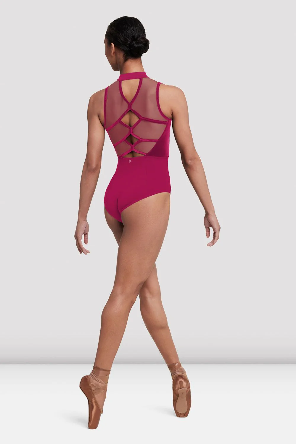 Ladies Elosie Zip Front Leotard - Image 2