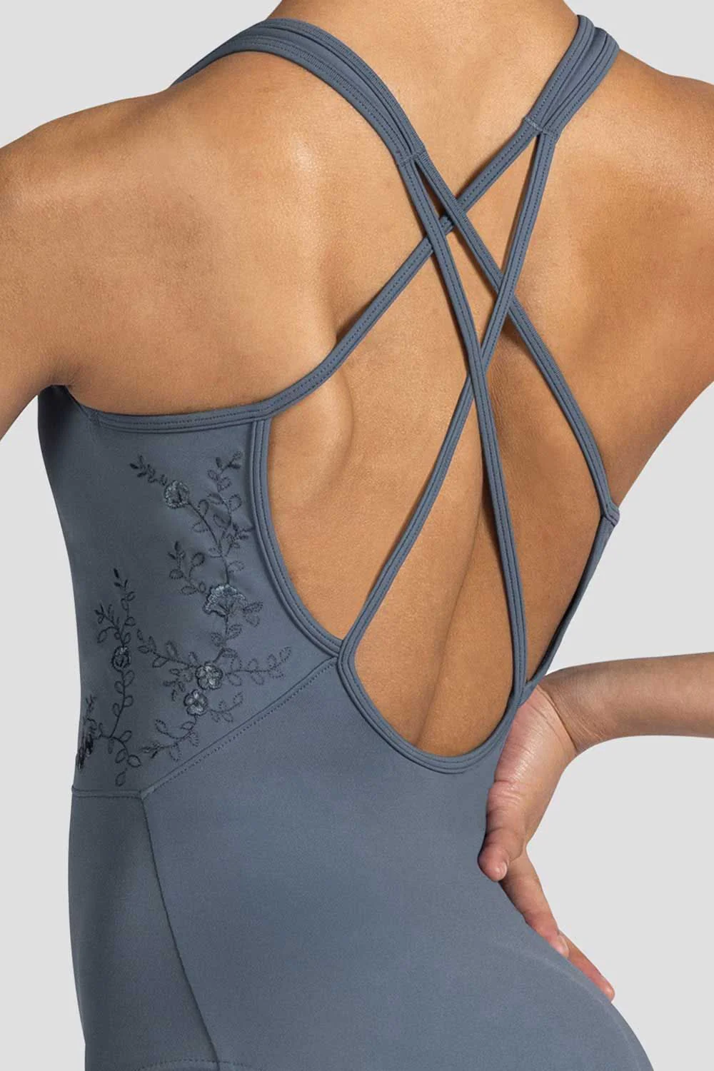 Ladies Fleur Floral Tank Leotard - Image 3