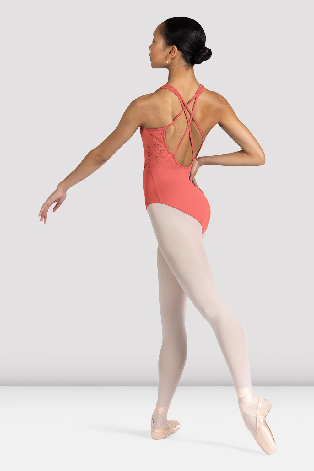 Ladies Fleur Floral Tank Leotard - Image 2